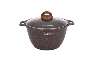 Кастрюля KUKMARA "Granit Ultra Induction" 4 л., арт. кгаи42а