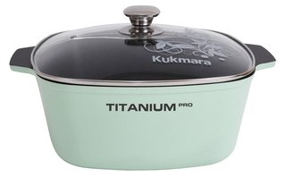 Кастрюля KUKMARA "Titanium Pro" 6.5 л., арт. ккт652а