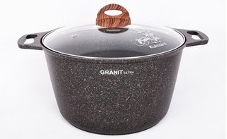 Кастрюля KUKMARA "Granit Ultra" 8 л., арт. кгг82а